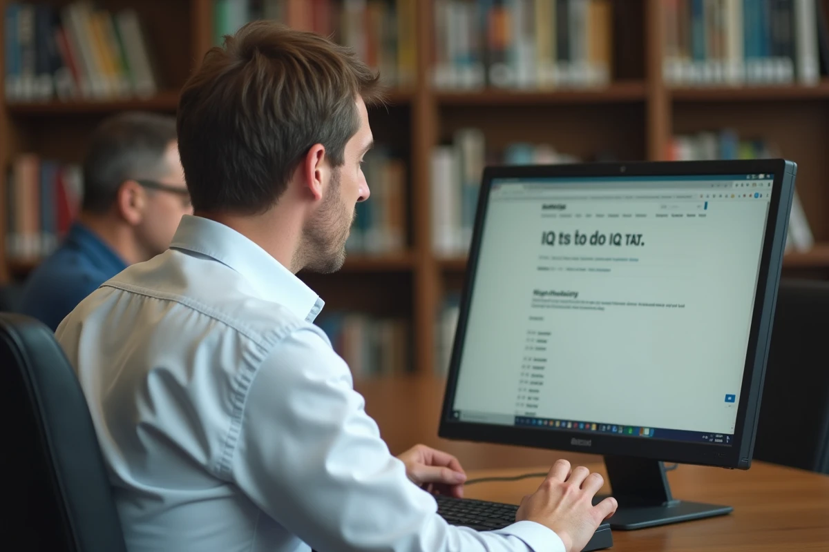 Homme concentré à l